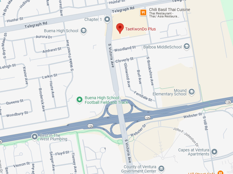 TaeKwonDo Plus Ventura, Google map.